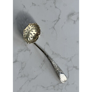 1847 Rogers Bros A1 Lorne Silverplate Pierced Sugar Shell Spoon 1878